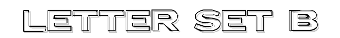 Letter Set B font